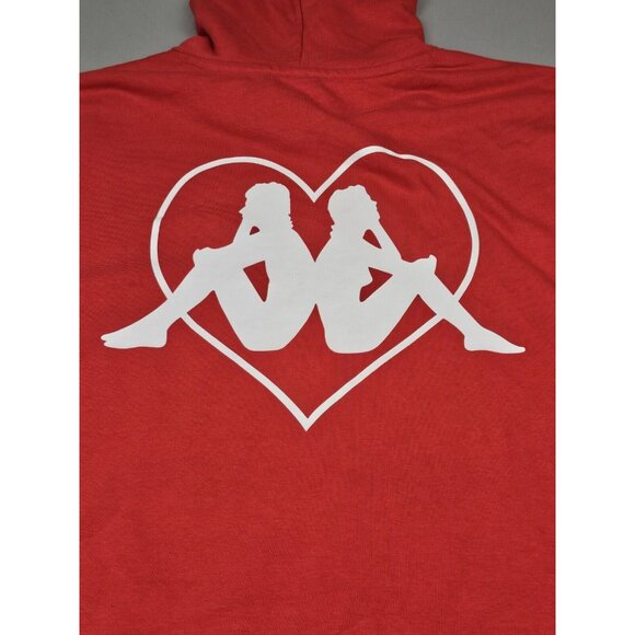Kappa Authentic Hoodie Womens‎ Lrg. Red Plock Sweatshirt 36155IW-A08. - Picture 7 of 7